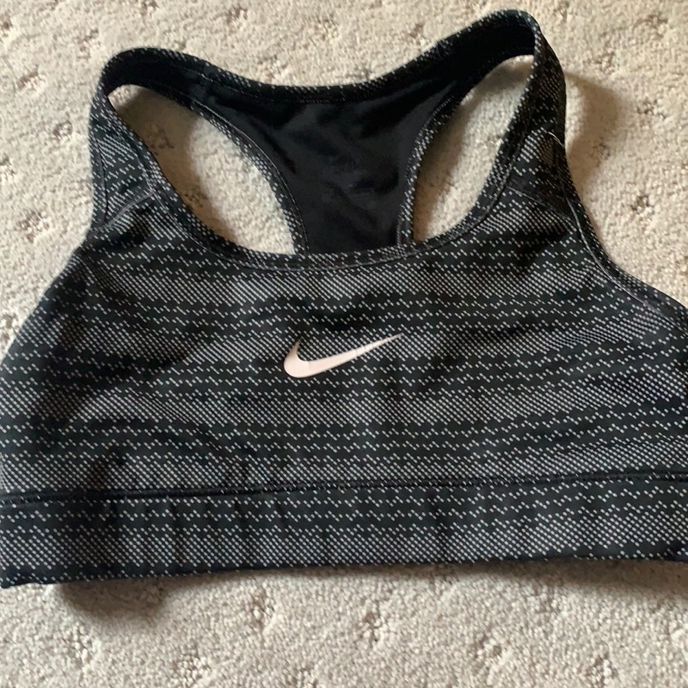 Bike women’s sports bra black pattern size XS